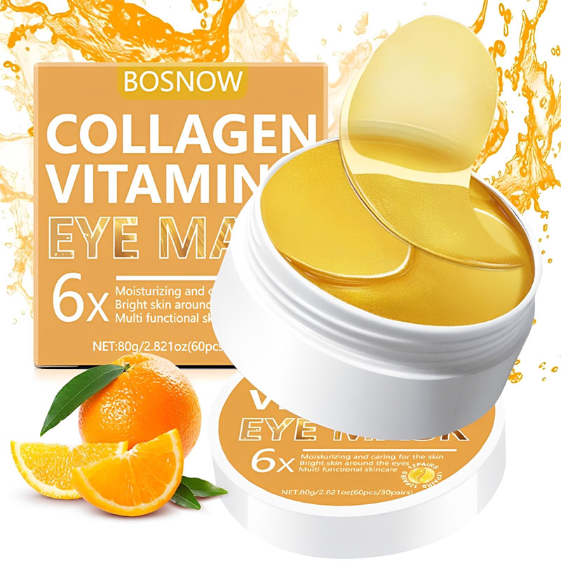 Collagen Under Eye Patches - 30 par płatków pod oczy, nawilżające,