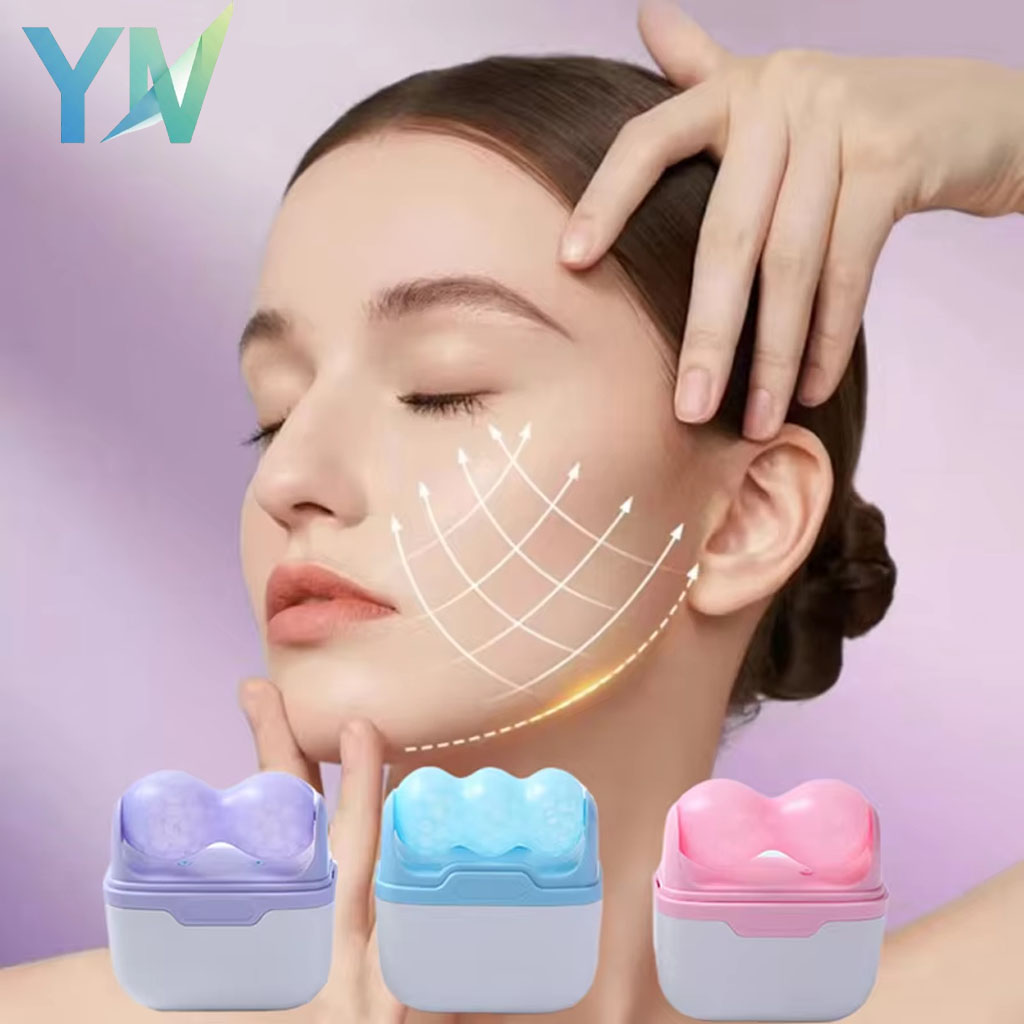 Face Ice Roller Puffiness - Podwójny roller do twarzy z lodem