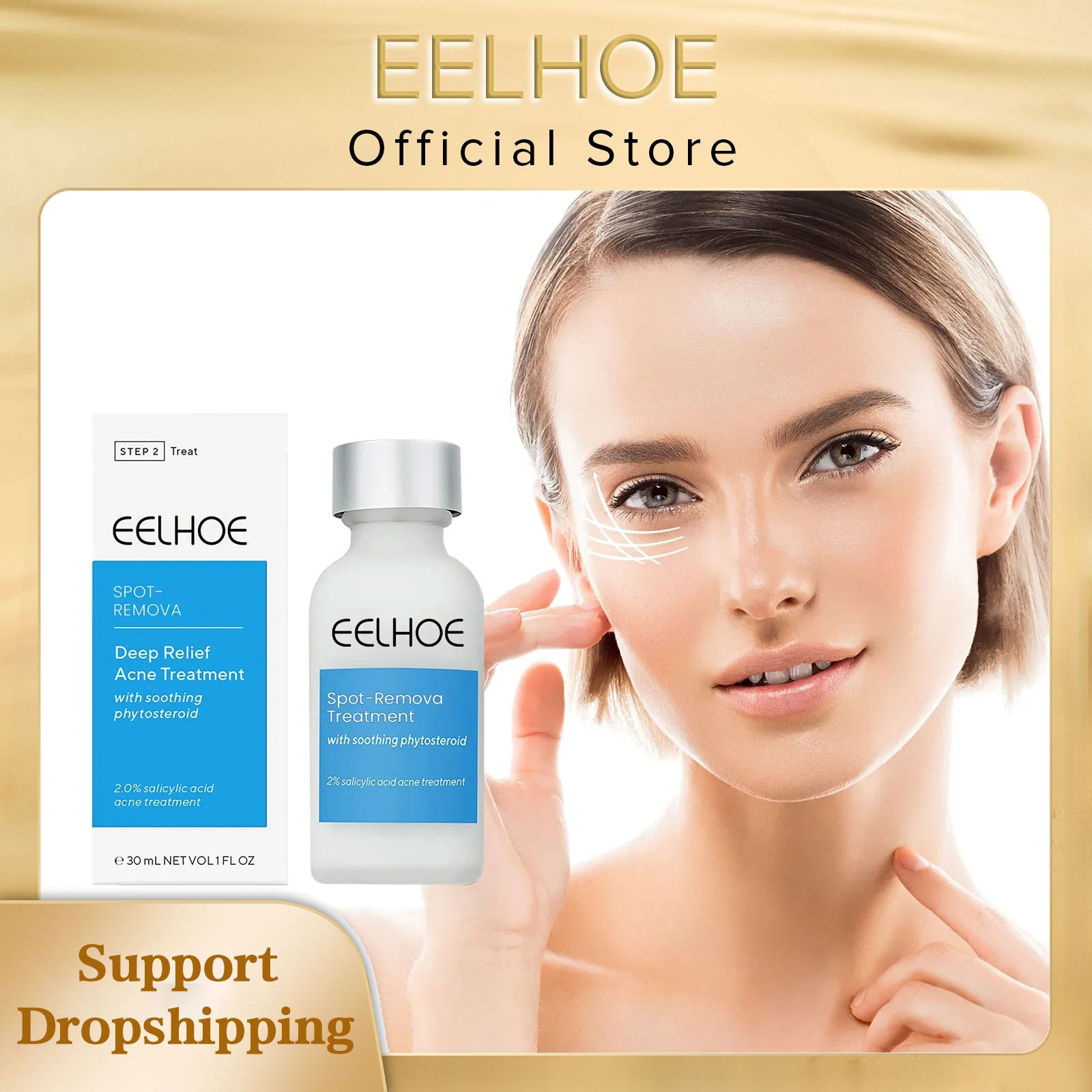 Salicylic Acid Blackhead Remover - EELHOE balsam do leczenia trądziku esencja