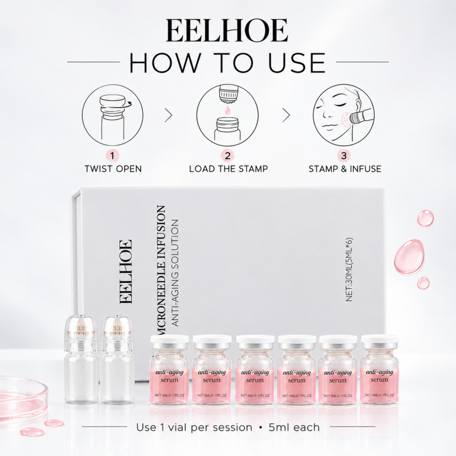 Zestaw serum z mikroigłami 0,2 – Hyaluronic Acid Facial Serum recenzja i cena