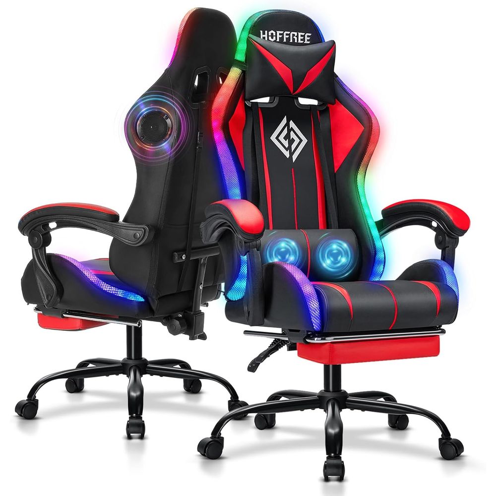 Krzesło gamingowe RGB z głośni – Massage recenzja i cena