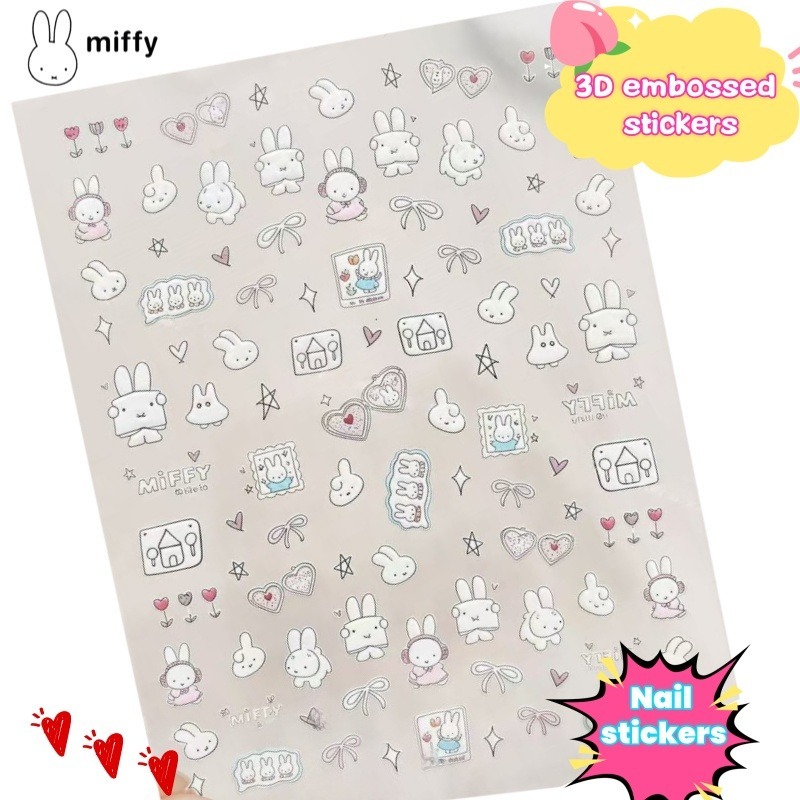 Naklejki na paznokcie z Miffy, – Nail Art recenzja i cena