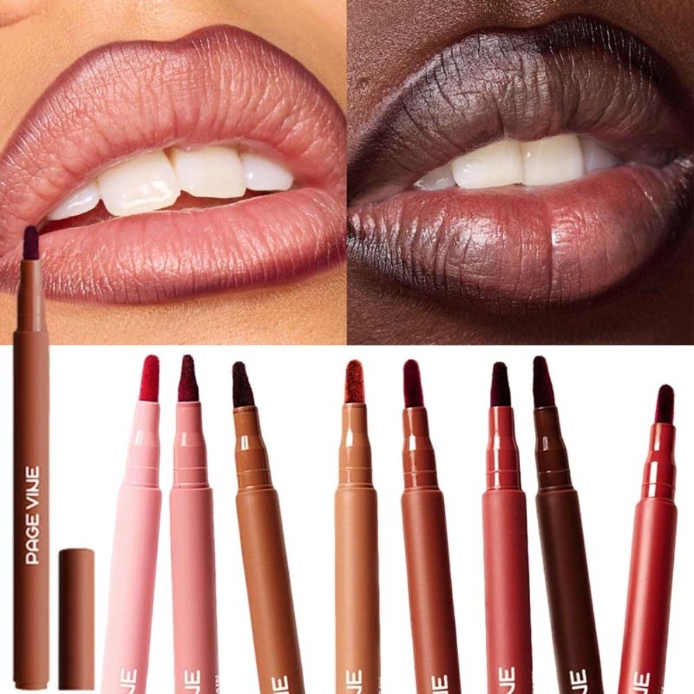 Aksamitny brązowy ołówek do us – Matte Velvet Lip Tint Long Lasting recenzja i cena